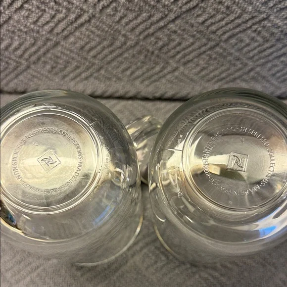 Nespresso Vertuo Clear Glass Mugs, Large (20oz) - Set of 2, with Spoons - Picture 3 of 5